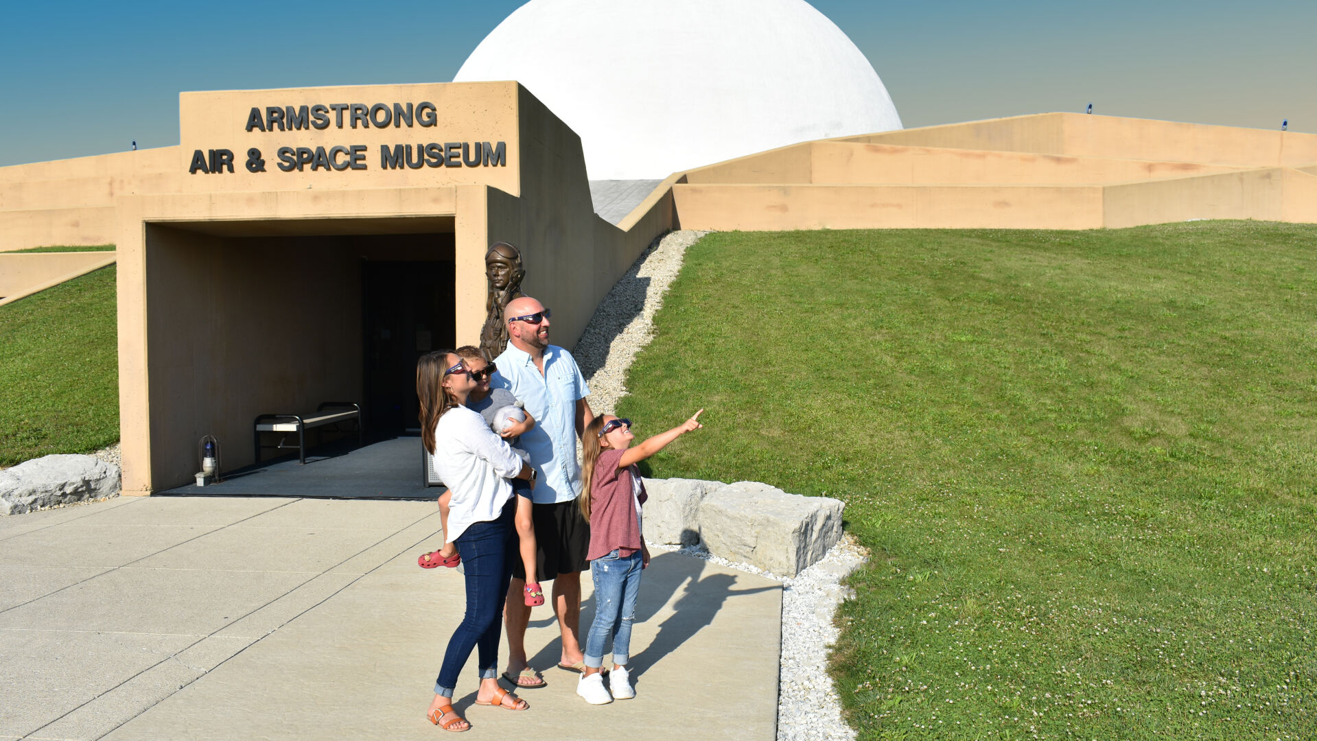 2024 Solar Eclipse at Armstrong Air & Space Museum in Wapakoneta